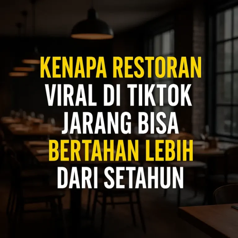 restoran viral TikTok sering tutup dalam setahun.