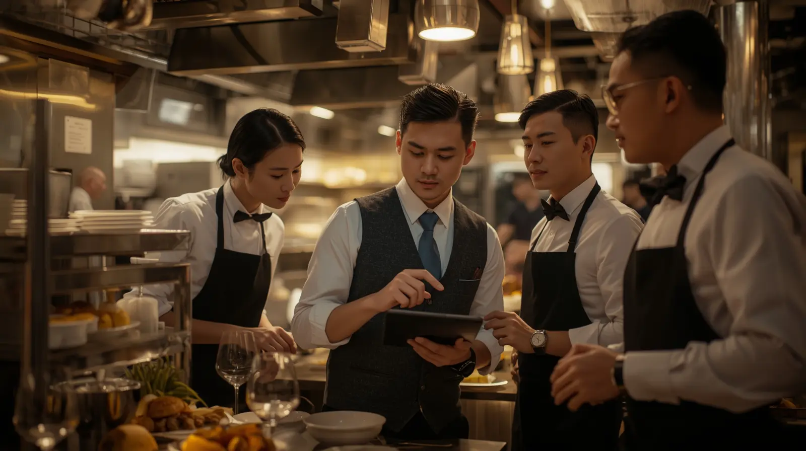 Tim konsultan F&B profesional ALTAFNB di dapur restoran modern Jakarta